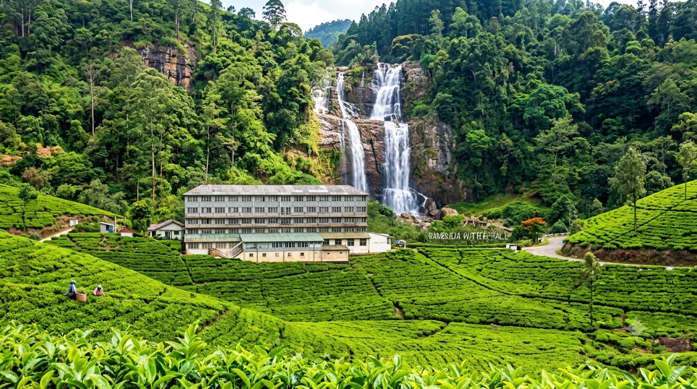 🍃 Tea Factory & Ramboda Waterfall Tour – Full Day Package | Ashi Travels